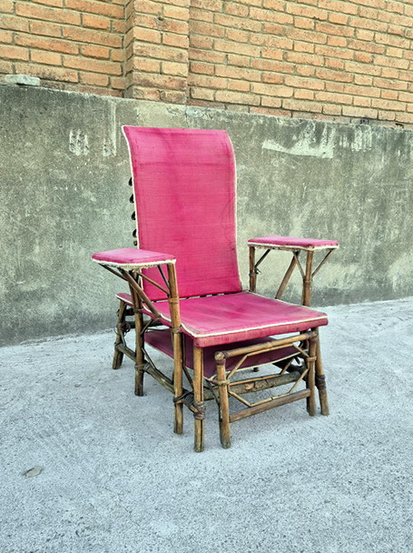 tumbona bambu loneta 102x81x172-76 1u